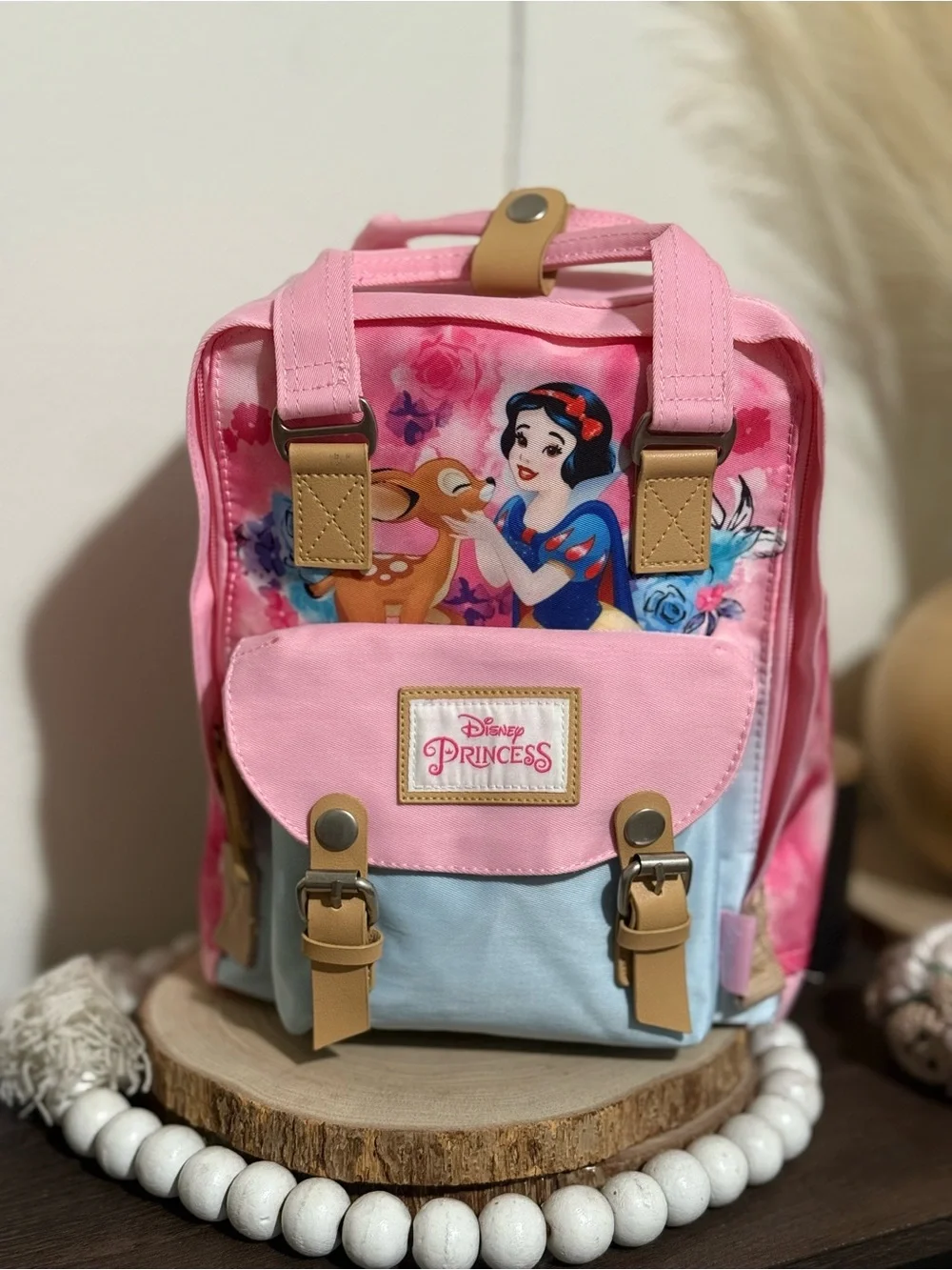 Disney Pink and Light Blue Snow White Kids Backpack